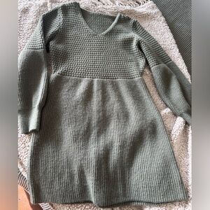 Green sweater dress XL